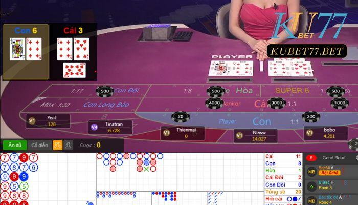 Công cụ hack Baccarat Kubet dựa vào tính xác suất